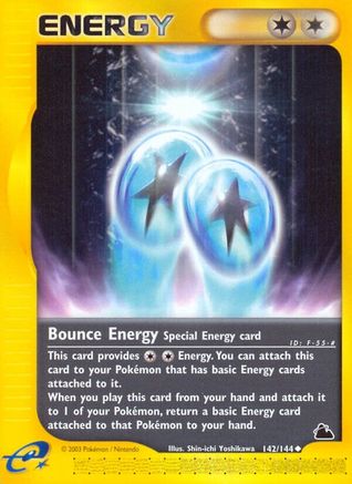 Bounce Energy 142/144 - Skyridge Reverse Holofoil