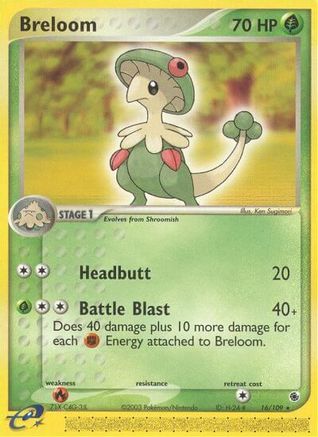 Breloom/109 - Ruby and Sapphire Reverse Holofoil