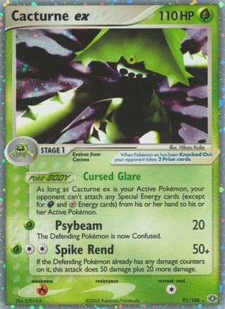 Cacturne ex/106 - Emerald