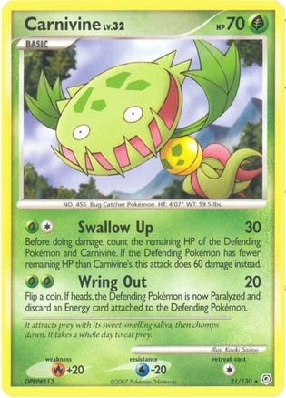 Carnivine/130 - Diamond and Pearl Reverse Holofoil