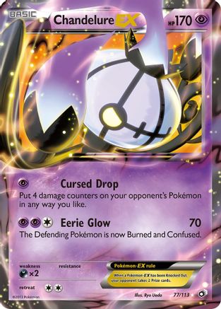 Chandelure EX/113 - Legendary Treasures Holofoil