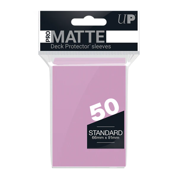 PRO-Matte Standard Deck Protector Sleeves (Pink)