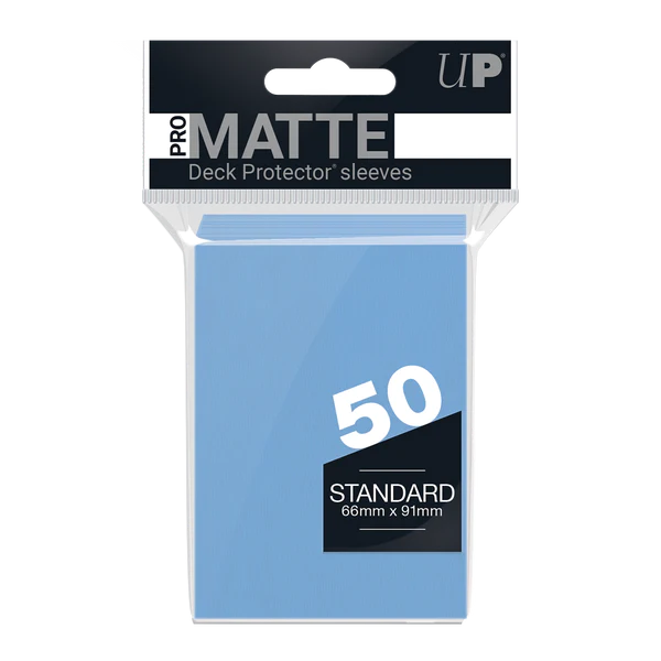 PRO-Matte Standard Deck Protector Sleeves (Light Blue)