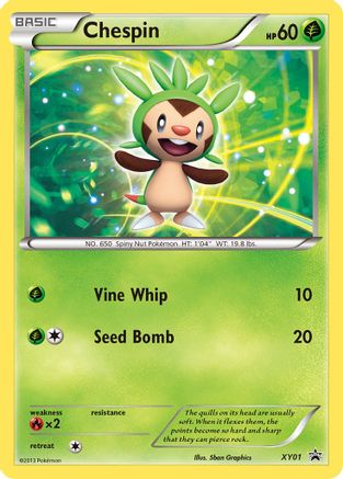 Chespin - XY01/211 - XY Promos Holofoil