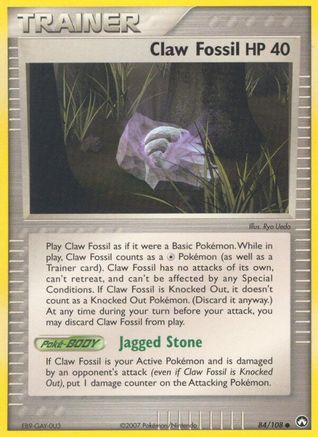 Claw Fossil/108 - Power Keepers Reverse Holofoil