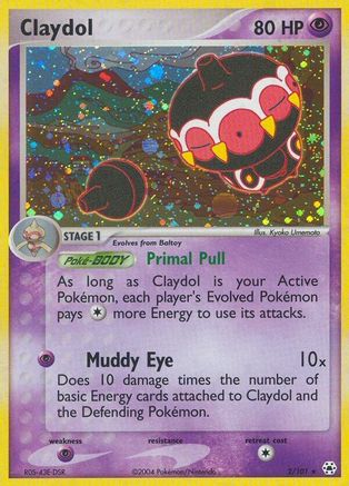 Claydol - 2/101/101 - Hidden Legends Reverse Holofoil