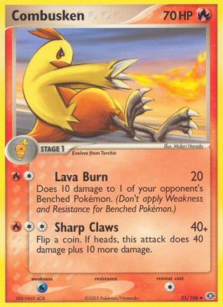Combusken/106 - Emerald Reverse Holofoil