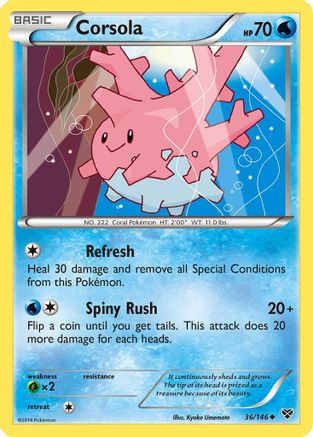 Corsola/146 - XY Base Set Reverse Holofoil