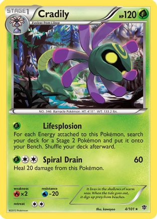 Cradily/101 - Plasma Blast