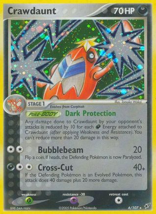 Crawdaunt/107 - Deoxys Holofoil