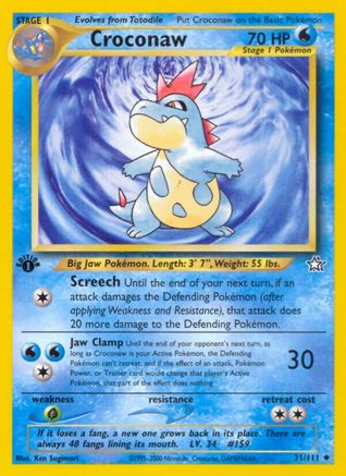Croconaw (31) 31/111 - Neo Genesis