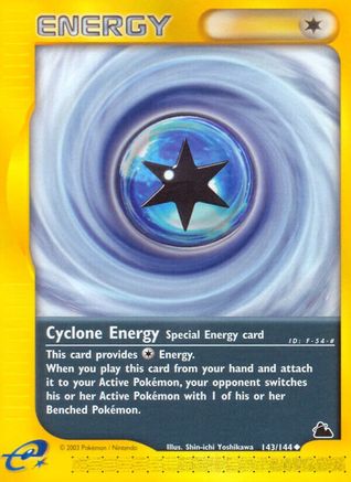 Cyclone Energy 143/144 - Skyridge Reverse Holofoil