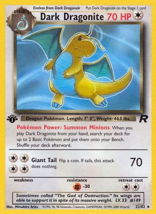 Dark Dragonite (22) 22/82 - Team Rocket