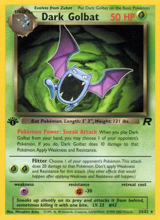 Dark Golbat (24) 24/82 - Team Rocket