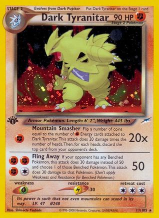 Dark Tyranitar/105 - Neo Destiny Unlimited Holofoil