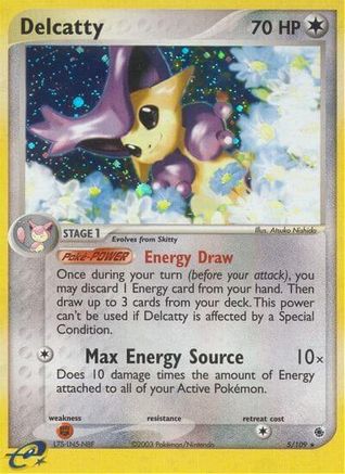 Delcatty - 5/109 5/109 - Ruby and Sapphire Holofoil