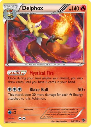 Delphox/146 - XY Base Set Reverse Holofoil
