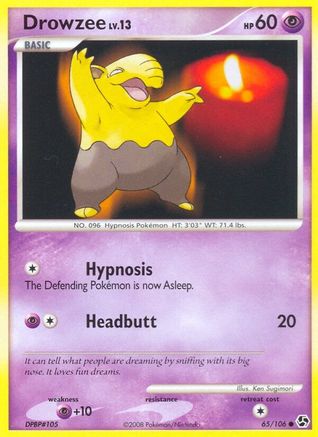 Drowzee/106 - Great Encounters Reverse Holofoil