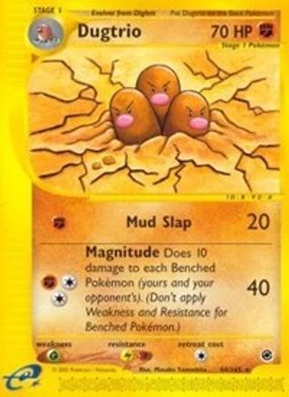 Dugtrio (44)/165 - Expedition Reverse Holofoil