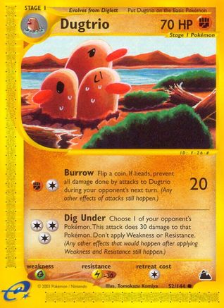Dugtrio/144 - Skyridge Reverse Holofoil