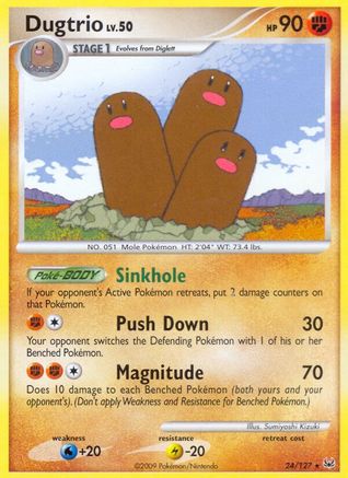 Dugtrio/127 - Platinum Reverse Holofoil