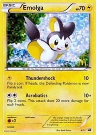 Emolga - 6/12/12 - McDonalds Promos 2012 Holofoil