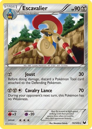 Escavalier/108 - Dark Explorers Reverse Holofoil