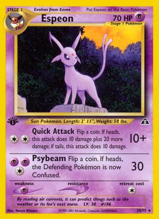 Espeon (20) 20/75 - Neo Discovery