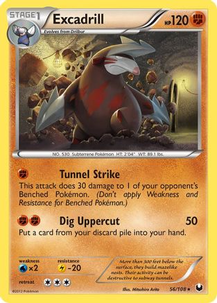Excadrill (56)/108 - Dark Explorers Reverse Holofoil