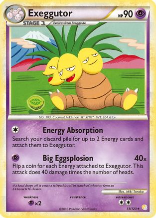 Exeggutor 18/123 - HeartGold SoulSilver Reverse Holofoil