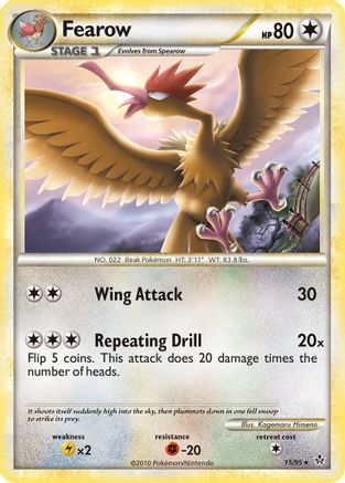 Fearow/95 - Unleashed Reverse Holofoil