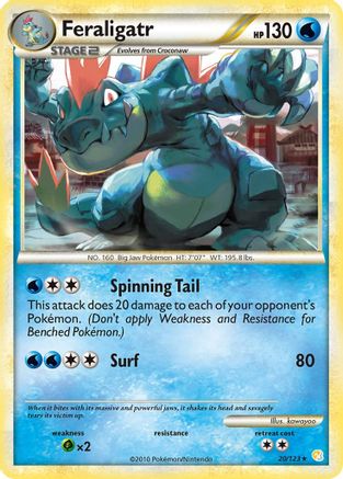 Feraligatr 20/123 - HeartGold SoulSilver