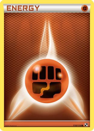 Fighting Energy/114 - Black and White Reverse Holofoil