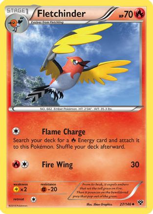 Fletchinder/146 - XY Base Set Reverse Holofoil