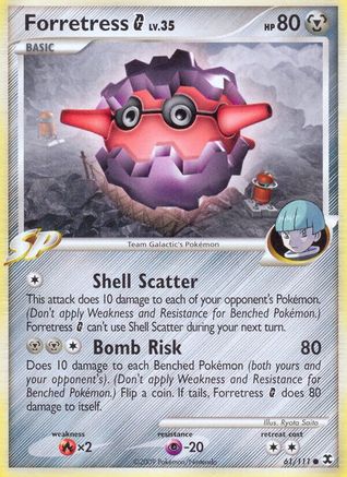 Forretress G/111 - Rising Rivals Reverse Holofoil