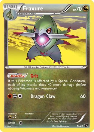 Fraxure (14)/20 - Dragon Vault Holofoil