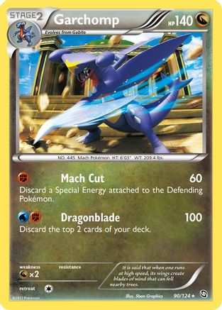 Garchomp (90)/124 - Dragons Exalted Holofoil