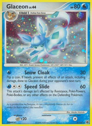 Glaceon (5)/100 - Majestic Dawn Reverse Holofoil