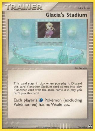 Glacia's Stadium/108 - Power Keepers Reverse Holofoil