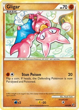 Gligar 49/90 - Undaunted Reverse Holofoil
