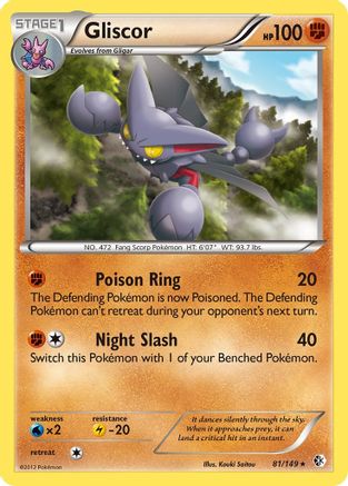 Gliscor/149 - Boundaries Crossed Reverse Holofoil