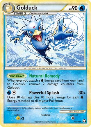 Golduck/102 - Triumphant Reverse Holofoil