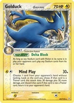 Golduck (Delta Species)/110 - Holon Phantoms Reverse Holofoil