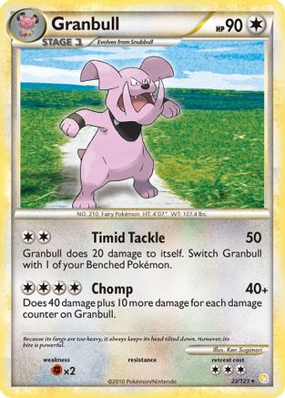 Granbull 22/123 - HeartGold SoulSilver