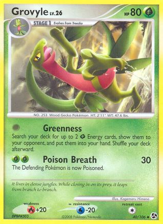 Grovyle/106 - Great Encounters Reverse Holofoil