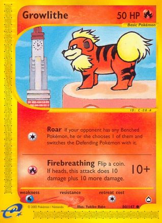 Growlithe (80)/147 - Aquapolis