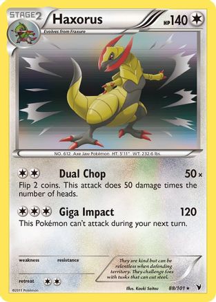 Haxorus/101 - Noble Victories Reverse Holofoil