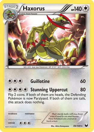 Haxorus/108 - Dark Explorers Reverse Holofoil