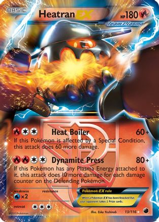 Heatran EX (Team Plasma)/116 - Plasma Freeze Holofoil