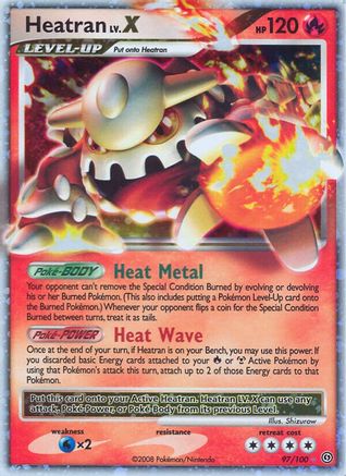 Heatran LV.X/100 - Stormfront Holofoil